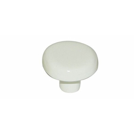 Bouton Rond CHRISLIGNE Blanc Résine Ø33mm 1 Pièce