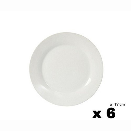 Service de 6 Assiettes Dessert Mareva 19cm