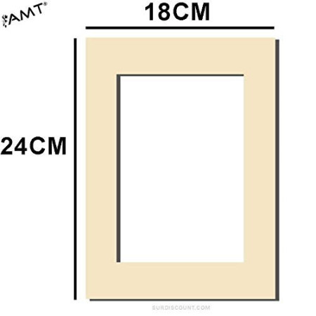 Cadre Contour Passe-Partout Ivoire 18x24 cm