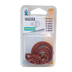 Kit Joints Fibre Boutté JCFX19 19 Pièces Rouge