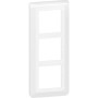 Plaque de Finition Legrand Mosaic Blanc 3 Modules 78856
