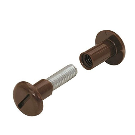 Vis Liaison Hettich 45-54mm, Diamètre 8mm, Marron, Blister 10