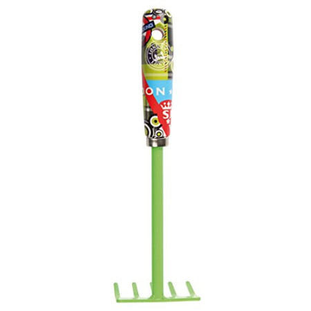 Râteau de jardin 5 dents - S&J London - Outil léger et coloré