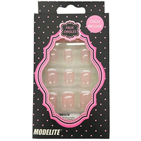 Faux ongles French Rose Transparent - Modelite