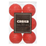 Casita - 6 Bougies Chauffe-Plat Rouges