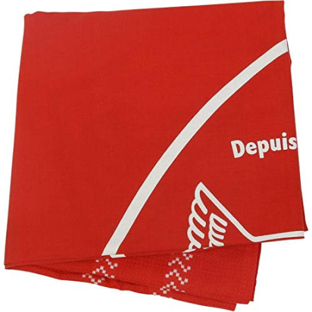 Nappe de pique-nique en coton rouge - Idéale pour l'extérieur