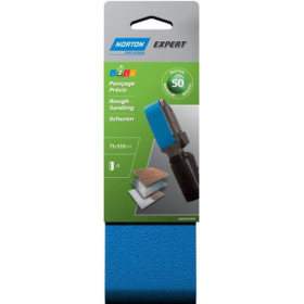Bandes Ponçage Norton Expert Lot de 2 75x533mm Grain 50