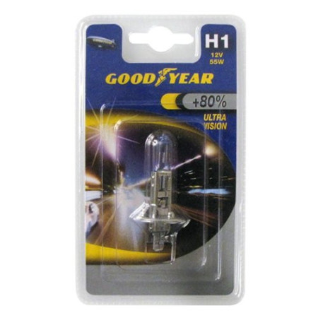 Ampoules H1 Goodyear Ultra Vision Lumière Blanche Intense
