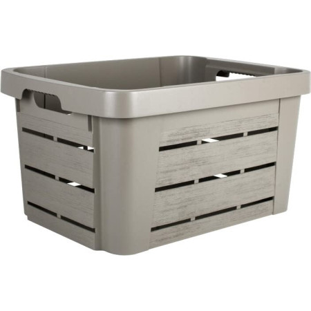 Caisse de Rangement EDA Wood Box 30L Taupe 10077
