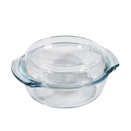 Plat à Four en Verre FOMAX 1,7L Avec Couvercle