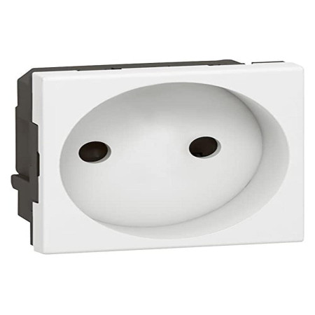 Prise Courant Legrand Mosaic 77110 Blanc, 2 Modules