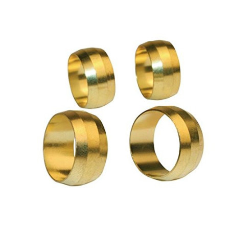 Bague Bicone D18 Laiton Lot de 4 Comptoir de Picardie