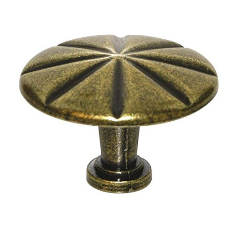 Bouton Fer Rond CHRISLIGNE 37.5mm Patiné 1 Pièce