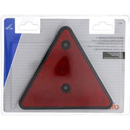 2 Triangles Réflecteurs Rouge Laurent Mdd