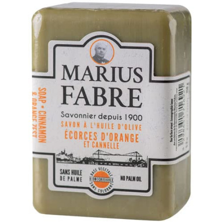 Savonnette Marius Fabre Huile d'Olive Orange Cannelle 150g