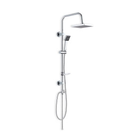 Set de Douche Carré Acier Inoxydable Douchette Noire