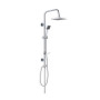 Set de Douche Carré Acier Inoxydable Douchette Noire