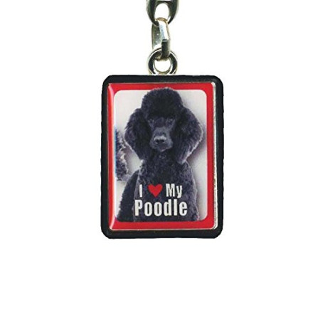 Porte-clés "J'aime mon Caniche"