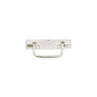 Poignée AFBAT sur Platine, Bouts Carrés Blanc 160mm