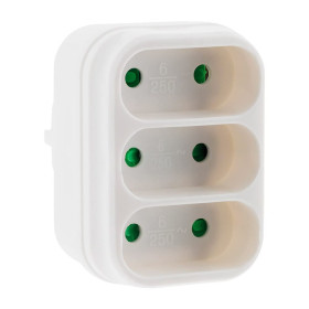 Triplite Electrique 3 Prises Sécurité Enfant Blanc