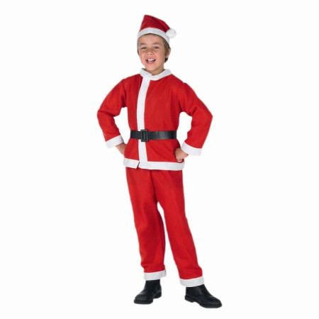 Habit Père Noël Garçon FOMAX Ensemble 4 Pièces