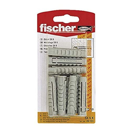 Chevilles Nylon Fischer SX 10x50 Blister de 10