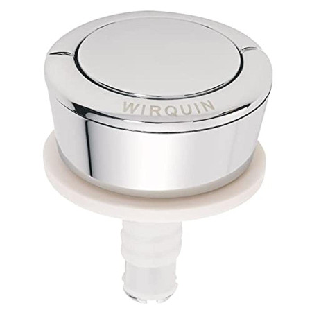 Bouton Poussoir WC Wirquin 10721343 Chromé Simple