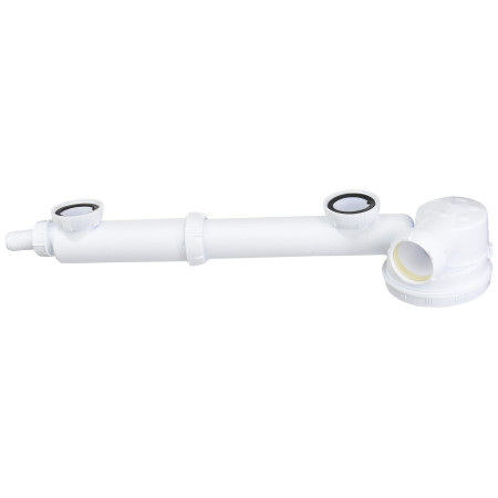 Siphon Evier 2 Bacs WIRQUIN Espace Extra-Plat Blanc