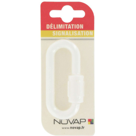 Maillon Rapide Plastique Blanc NOVAP 8mm