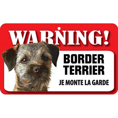 Plaque Attention Chien Humoristique pour Jardin