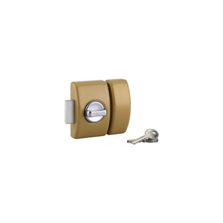 Verrou Design Bouton Cylindre 45mm THIRARD Bronze 3 Clés