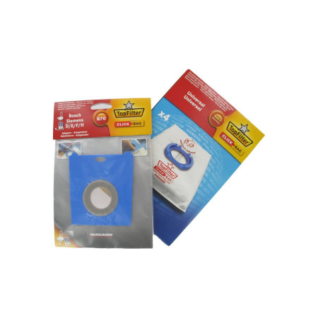 Adaptateur Sac Aspirateur Bosch Siemens Lot de 4
