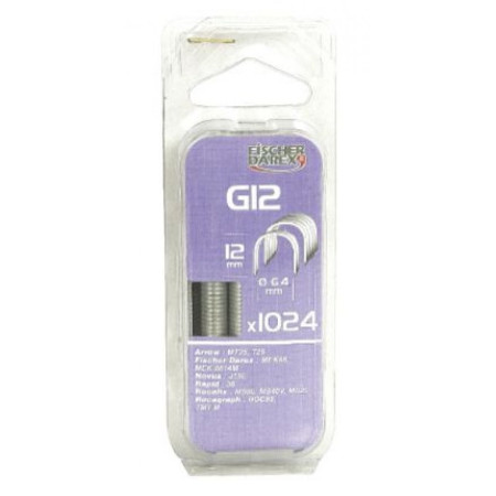 Boîte de 1024 Cavaliers Fischer Dairex G12 12 mm