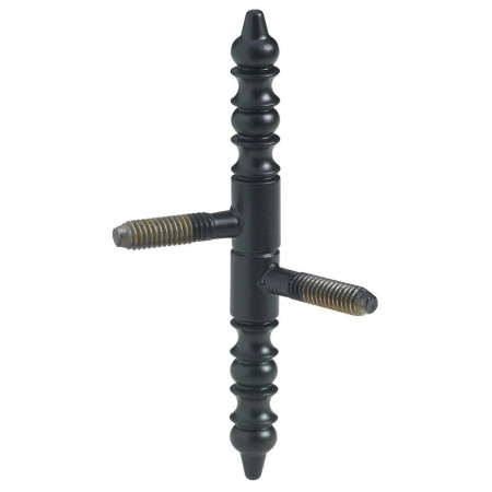 Fiche à Visser Rustique Hettich 90mm Acier Noir Blister Lot de 2